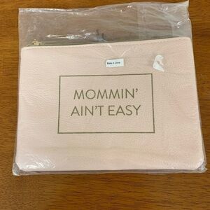 Graphic cosmetic make up bag light pink barbiecore #mother’s day